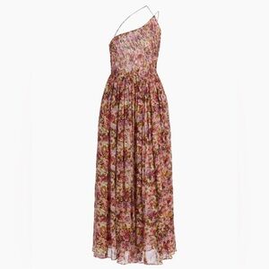 DÔEN Felicity Silk Floral Midi-Dress